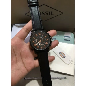 First Copy Fossil Grant Watch Double Black (SW8679)