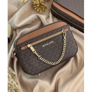 Michael Kors Crossbody Bag Jet Set Camera With OG Box And Dust Bag (SW8247)