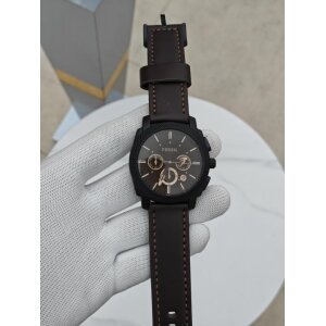 First Copy Fossil Chronograph Watch Brown Leather Belt (SW8631)
