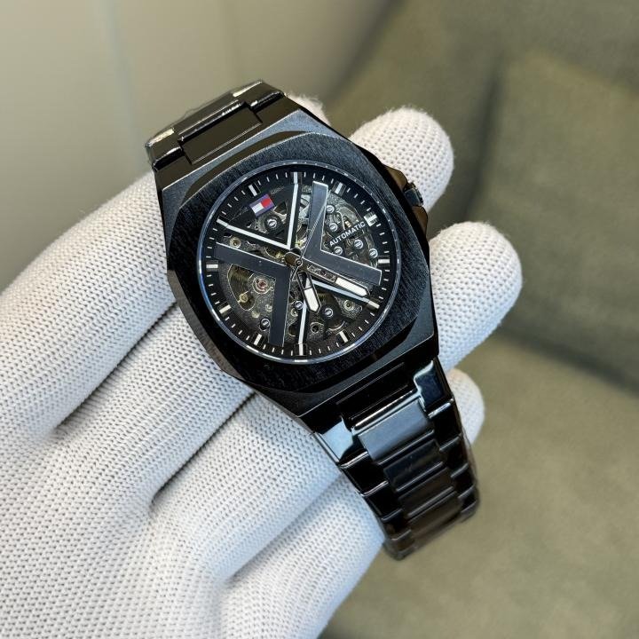 First Copy Tommy Hilfiger Automatic Watch Black (SW8041) - Image 2