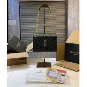YSL Saint Laurent Handbag Khaki Double Box Packing (SW9610)