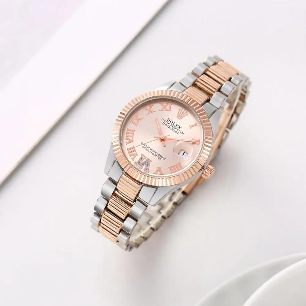 First Copy Rolex Date Just Watch Rose Gold (FT1061)