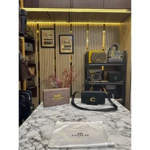 Caoch Tabby Shoulder Bag With Box And Dust Bag Black (FT13)