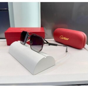 First Copy Cartier Designer Sunglasses All Black Luxury Shade (FT215)