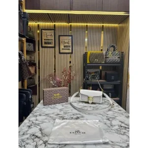 Caoch Tabby Shoulder Bag With Box And Dust Bag White (FT14)