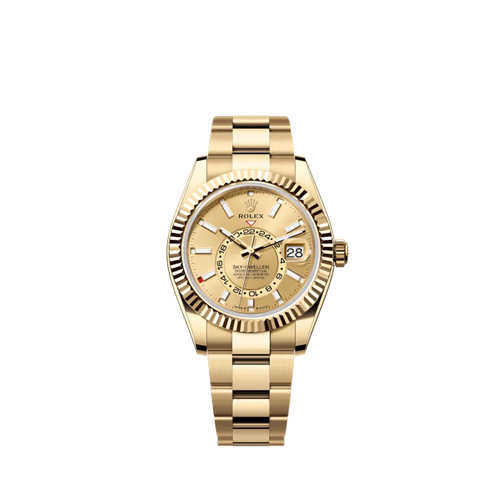 First Copy Rolex Sky Dweller Watch Gold (SW10002)