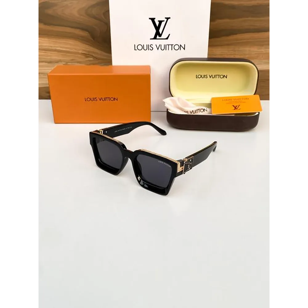 First Copy Louis Vuitton Sunglasses Gold Black (SG2715)