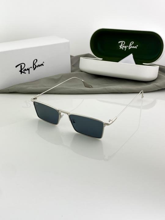 First Copy Rayban Silver Black Sunglasses (SW9214)