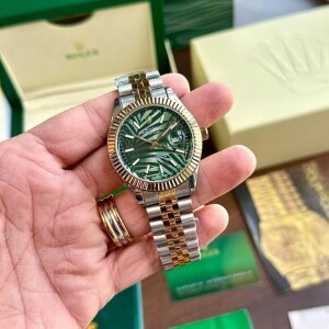 First Copy Rolex Designer Watch Gold Green (SW9916)