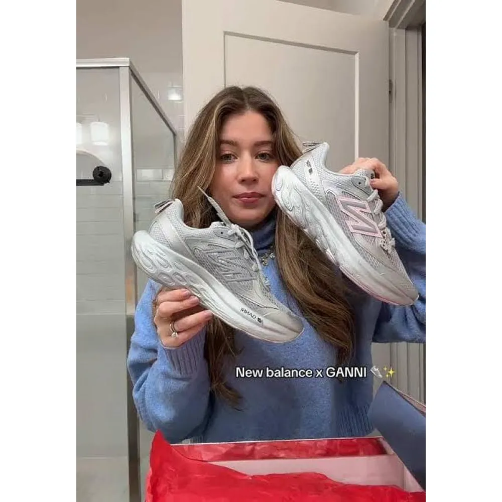 Premium Ganni X New Balance Fresh Foam Grey Shoes For Women (SUP6461) - Image 3