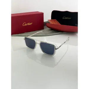 First Copy Cartier Sunglasses Silver Black (SW2117)