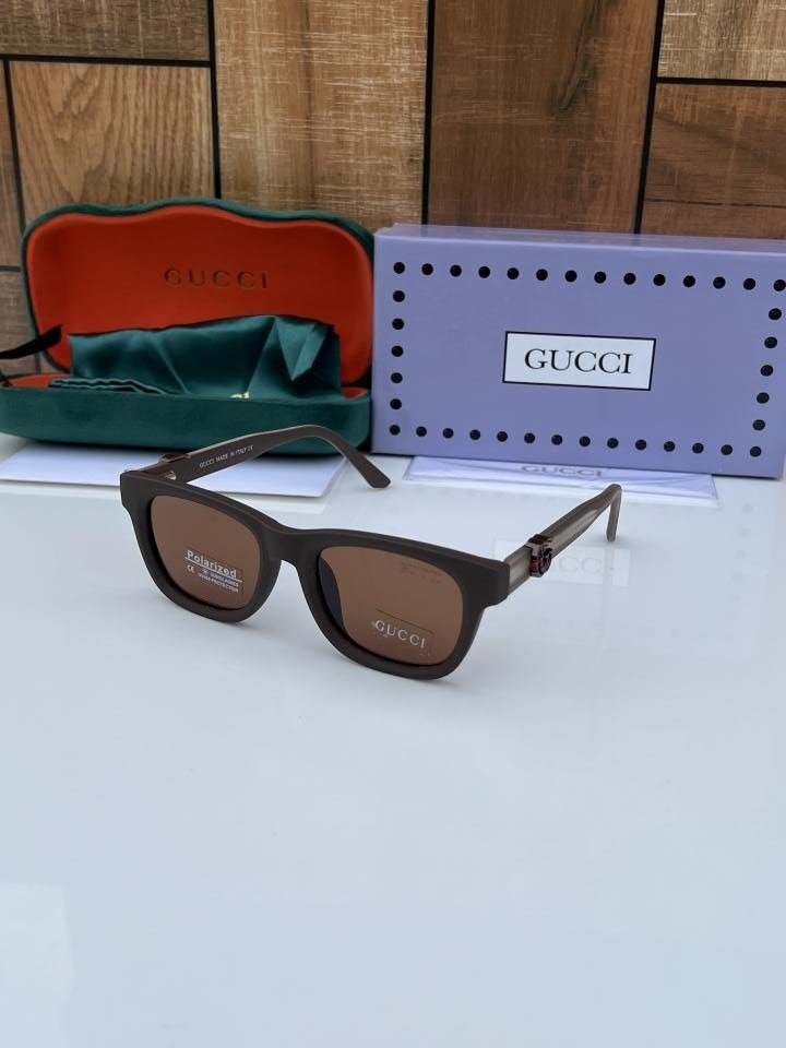 First Copy Gucci Matt Brown Sunglasses (SW9039)