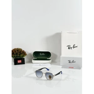 First Copy Rayban Silver Blue Sunglasses (SW9218)
