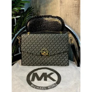 Michael Kors Crossbody Bag With Og Box And Dust Bag Black (FT92)