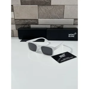 First Copy Mont Blanc Sunglasses White Black (FT573)