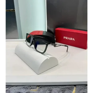 First Copy Prada Milano Sunglasses All Black Metal Luxury Glasses (FT828)