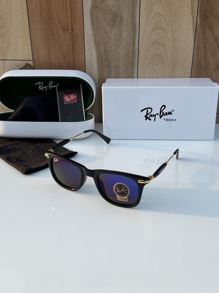 First Copy Rayban Black Blue Sunglasses (SW9356)
