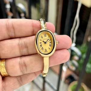 Cartier Mini Baignore Watch Gold (FT1048)