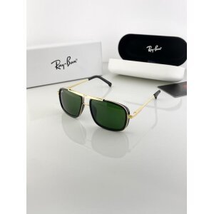 First Copy Rayban Gold Green Sunglasses (SW9863)