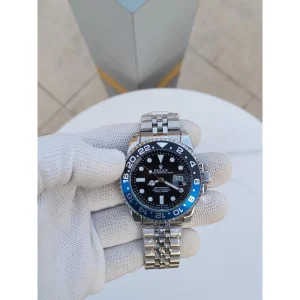 First Copy Rolex GMT Master Watch Silver Blue (SW9990)