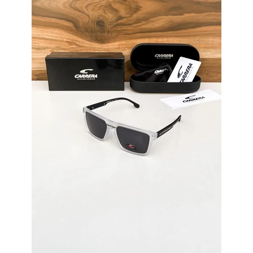 First Copy Carrera Sunglasses Ice Black (FT803)