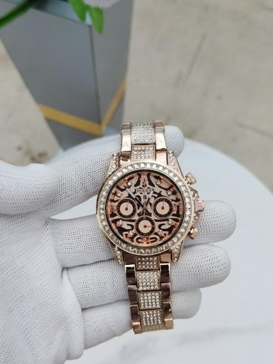 First Copy Rolex Tiger Watch Rose Gold Metal (SW9509)