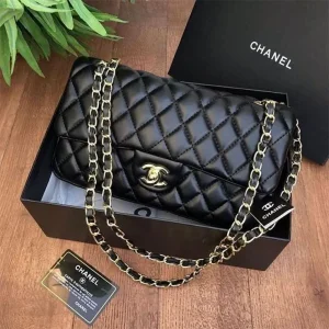 Chanel Lambskin Shoulder Bag With OG Box & Dust Bag (FT694)