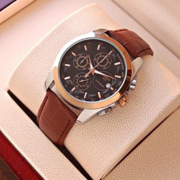 First Copy Tissot Chronograph Watch Brown Gold Black (SW9429)