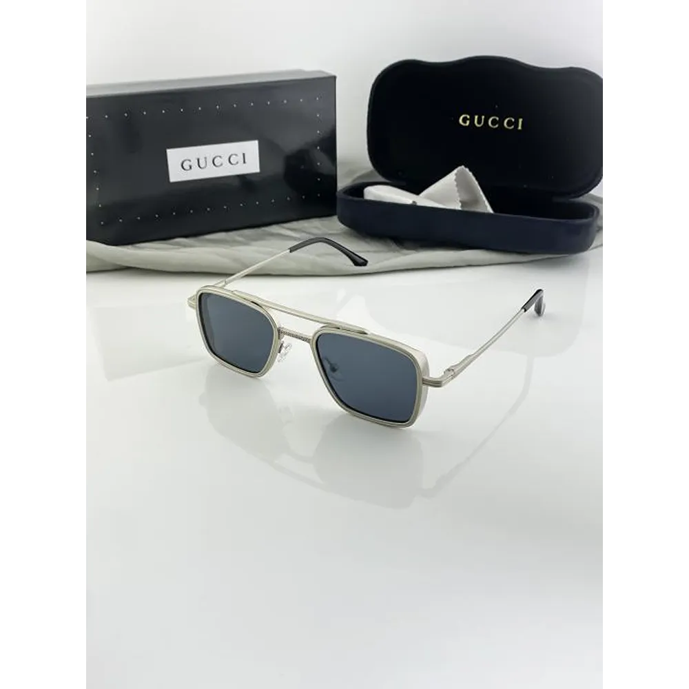 First Copy Gucci Sunglasses Silver Black (SG2681)