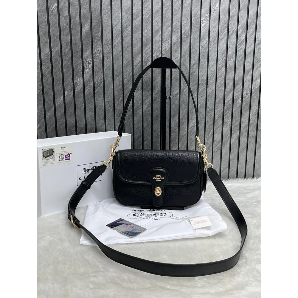 Coach Turnlock Shoulder Bag With OG Box (FT635)