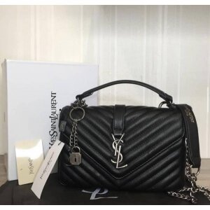 YSL Saint Laurent Tote Bag Satchel Black With Box (SW9633)