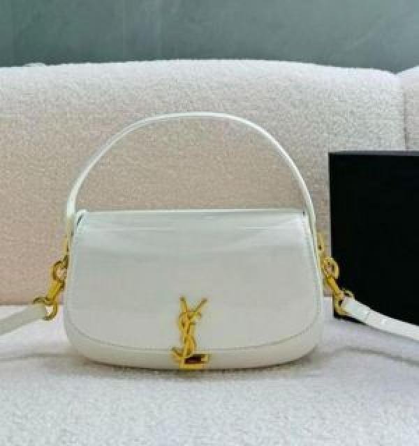 YSL Voltaire Patent Flap Bag With OG Box (SW9635)