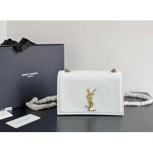 YSL Patent Leather Flap Bag With OG Box & Dust Cover (SW9603)