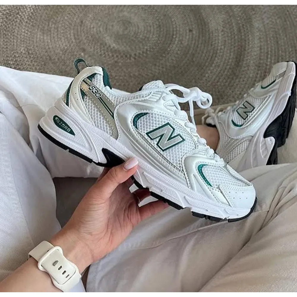 Premium New Balance 530 White Green Shoes For Women (SUP6415) - Image 3