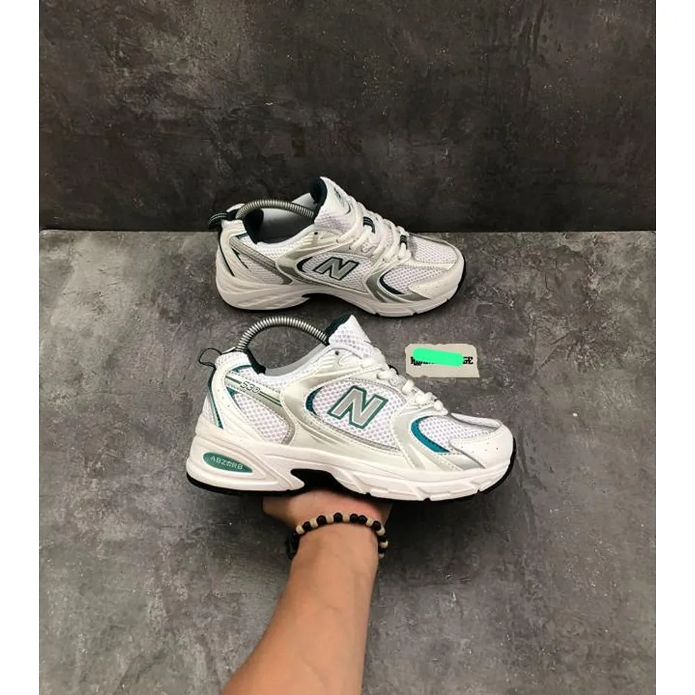 Premium New Balance 530 White Green Shoes For Women (SUP6415) - Image 2
