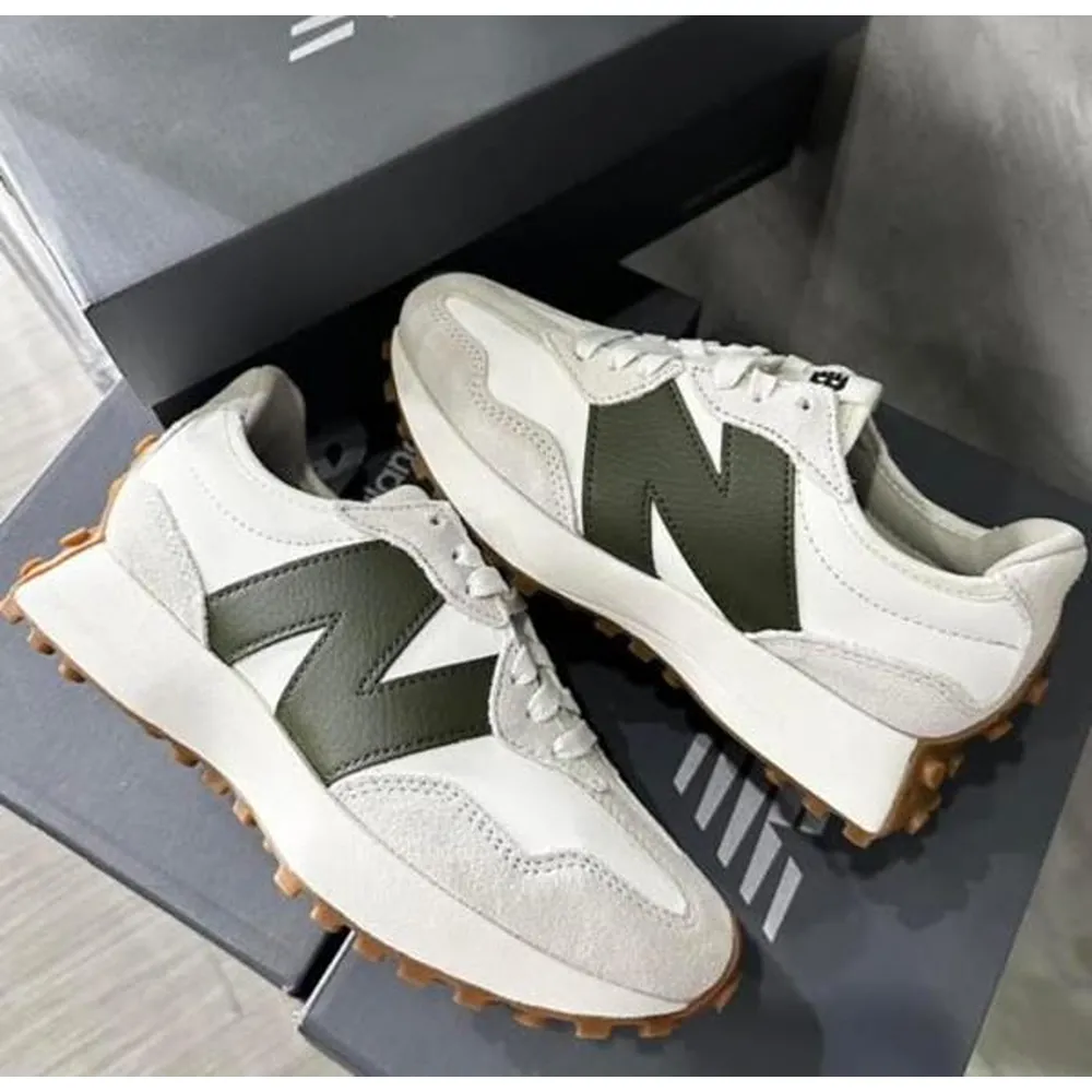 Premium New Balance 327 Olive Shoes For Women (SUP6417) - Image 2