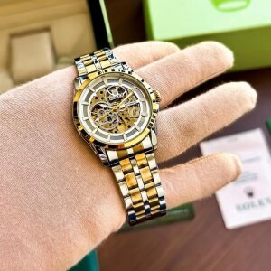 First Copy Rolex Automatic Watch Gold White (SW9953)