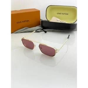 First Copy Louis Vuitton Sunglasses Gold Pink (SW2156)