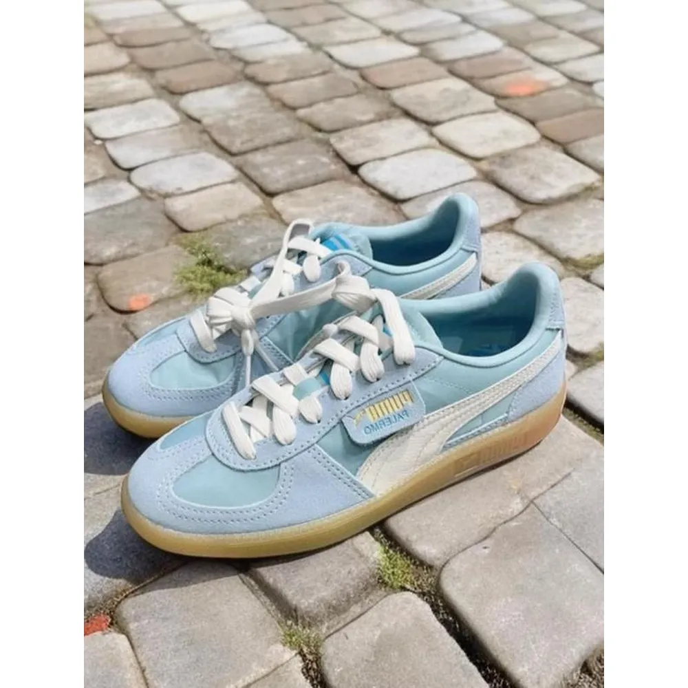 Premium Puma Palermo Light Blue Shoes For Women (SUP6426) - Image 3