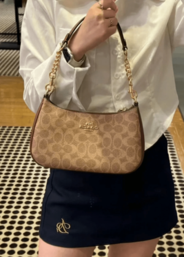 Coach Shoulder Bag Signature Canvas With Box (SW9707)