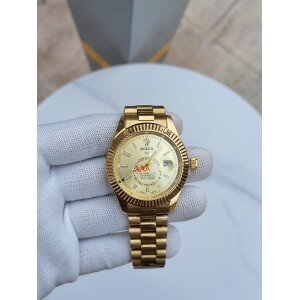 First Copy Rolex Sky Deweller Watch Gold (SW9456)