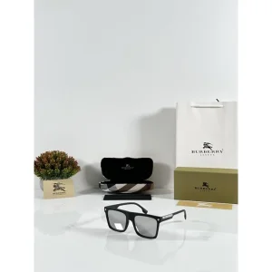 First Copy Burberry Sunglasses Black Silver (FT809)
