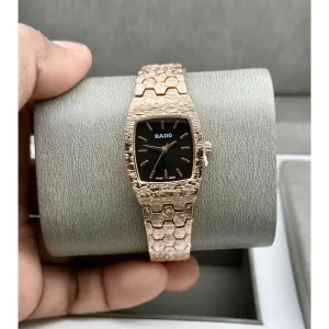 First Copy Rado Square Watch Rosegold (FT2514)