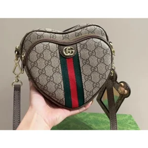 Gucci Heart Pochette Sling Bag With Box (FT1267)