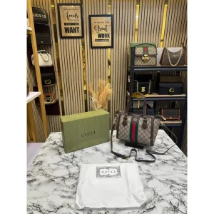 Gucci Ophidia Handle Bag With OG Box & Dust Bag (FT2719)