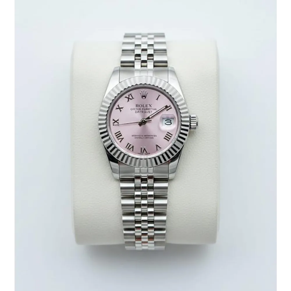 First Copy Rolex Date Watch Silver Rosegold (FT2423)