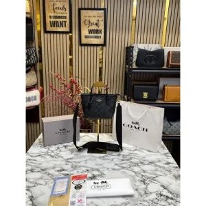 Coach Mini Tote Bag With OG Box & Dust Bag (FT2262)