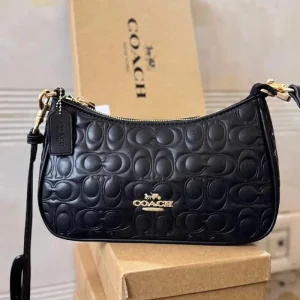 First Copy Coach Terry Embossed Shoulder Bag With Box (FT2782)