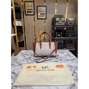 Michael Kors Satchel Bag With Original Box Brown (FT2296)