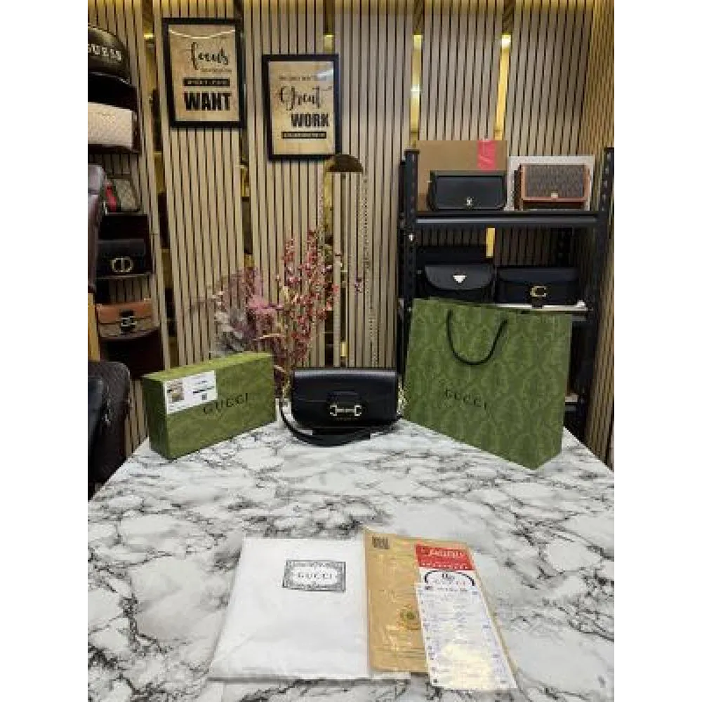 Gucci Canvas Shoulder Bag With Box (FT1290)